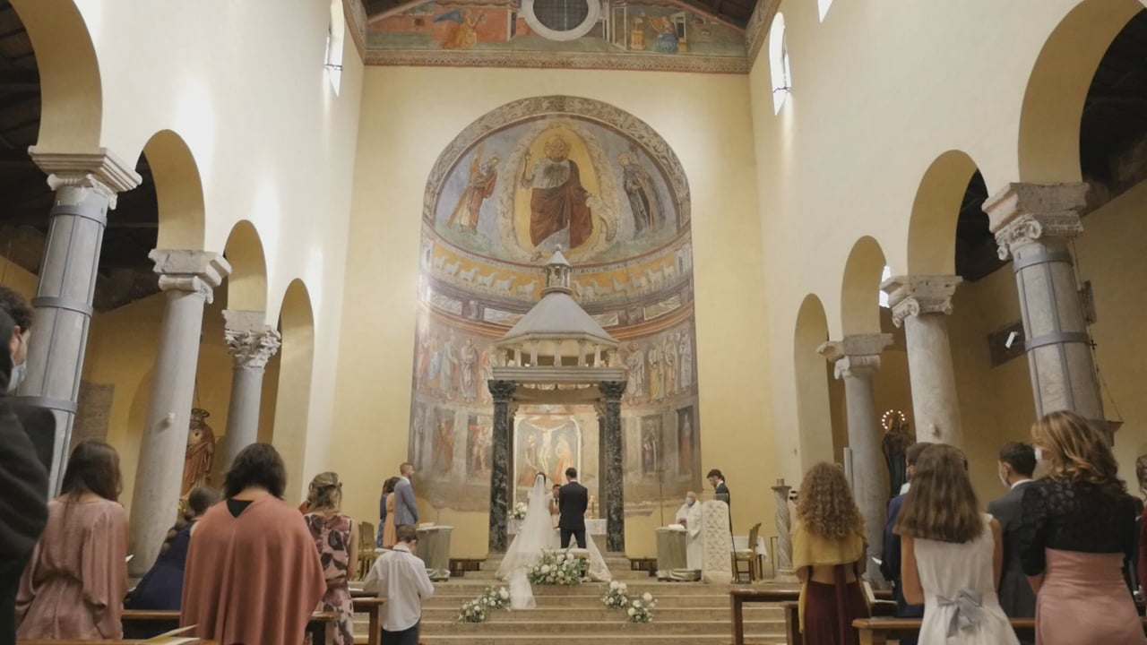 Cecilia & Davide, wedding film a Tenuta Pantano Borghese, Roma